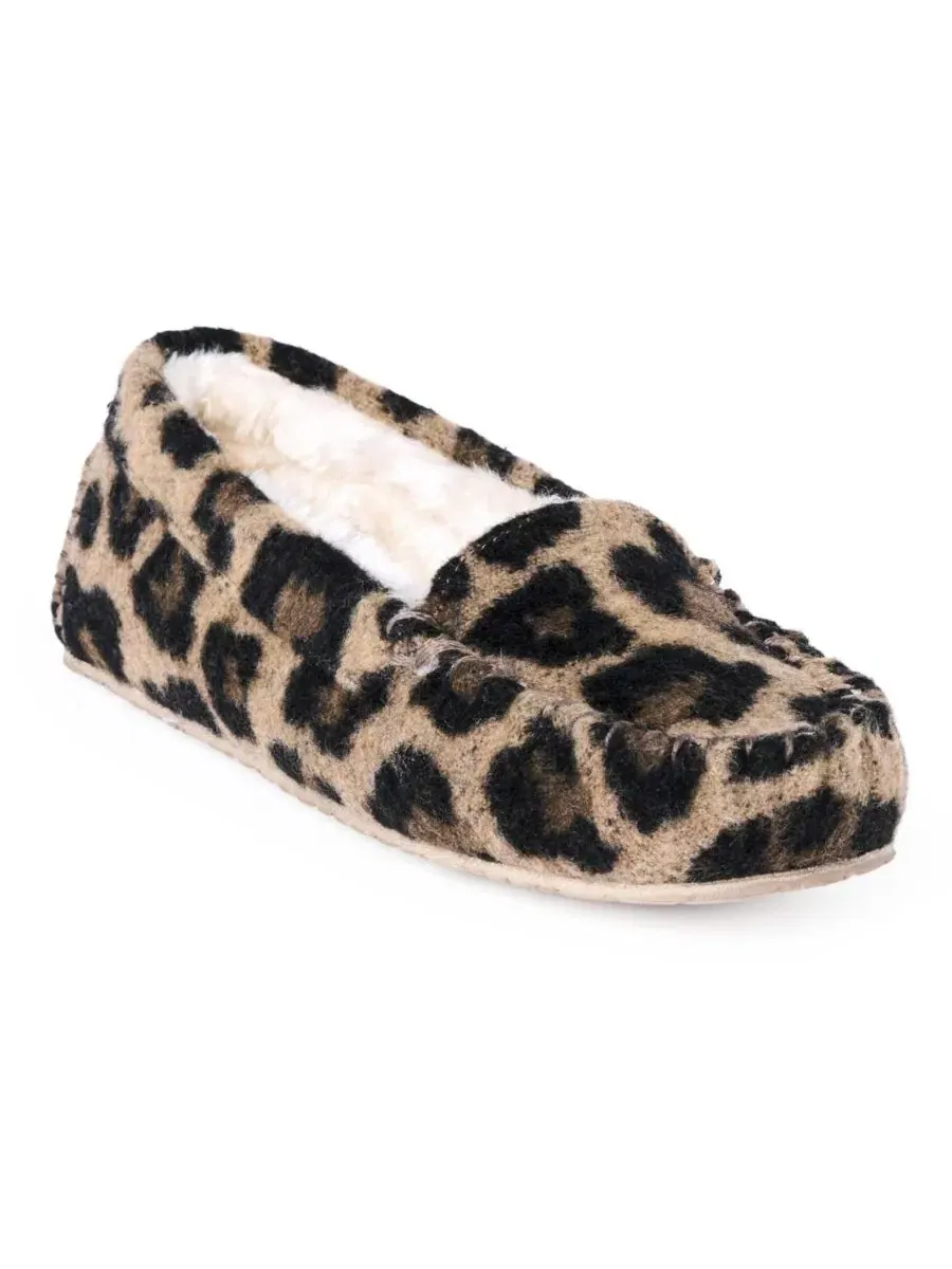 Женские тапочки-слипоны с меховой подкладкой Cosi Venetian Suede Minnetonka — коричневый