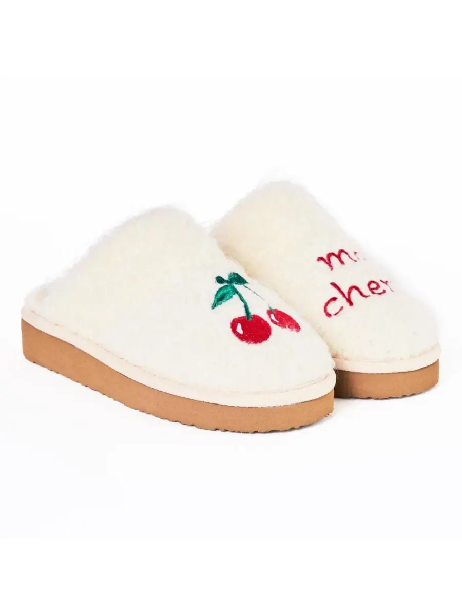 Женские домашние тапочки Chesney Hi с приподнятой подошвой Minnetonka — изображение 4 из 7, кремовый