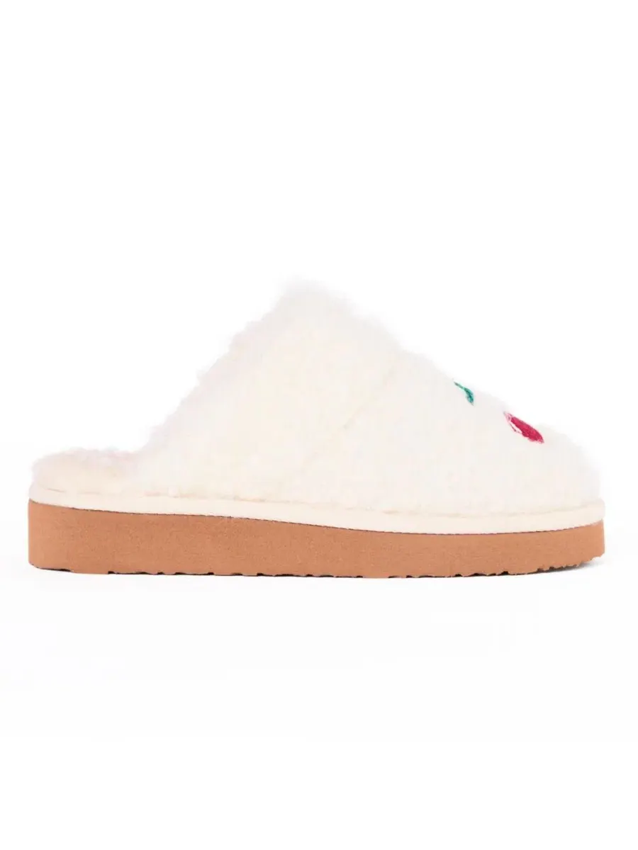 Женские домашние тапочки Chesney Hi с приподнятой подошвой Minnetonka — изображение 5 из 7, кремовый