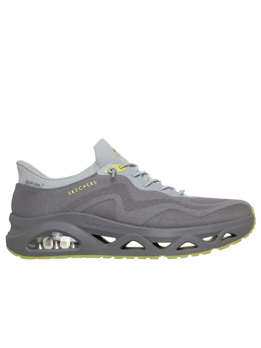 Мужские слипоны: UNO Glide-Step - Air Gliders - повседневные кроссовки от Finish Line Skechers — изображение 2 из 6, серый