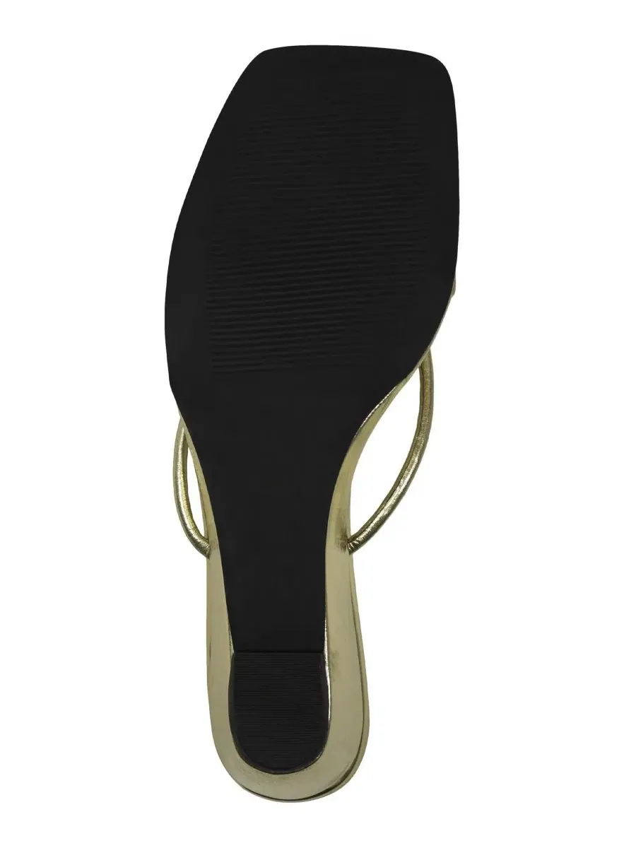 Женские сандалии на танкетке Jeffery Campbell Simplicity Jeffrey Campbell — изображение 5 из 5, золотистый металлик