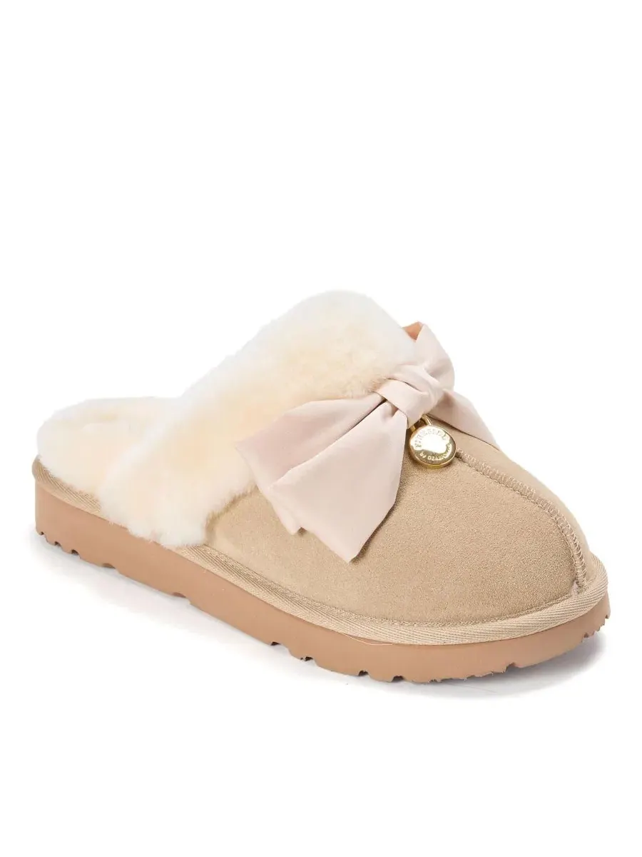 Женские тапочки-мокасины Fireside by Sydney Dream Bow Scuff Dearfoams