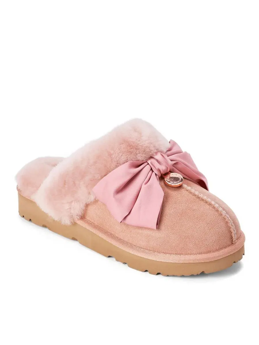 Женские тапочки-шлепанцы Fireside by Sydney Dream Bow Scuff Dearfoams