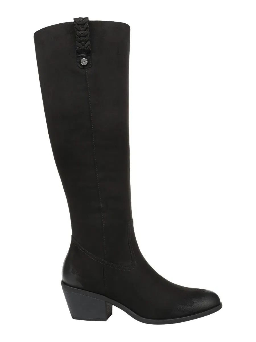 Ботинки высокие на каблуке Calista Wide-Calf Zipper Tall Boots Dr. Scholl's — изображение 2 из 5, черный