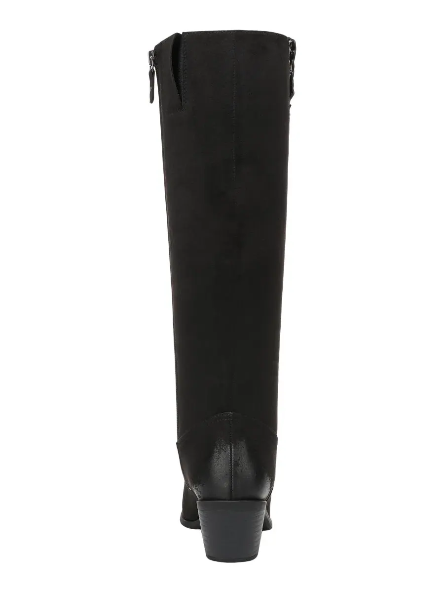 Ботинки высокие на каблуке Calista Wide-Calf Zipper Tall Boots Dr. Scholl's — изображение 3 из 5, черный