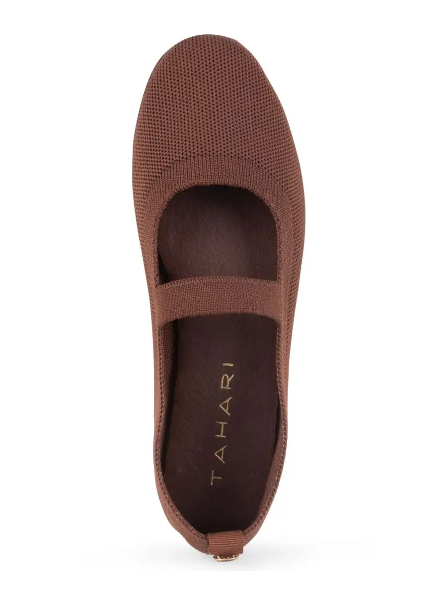 Женские балетки-мэри джейн Tahari Ambrosia Slip-On — изображение 4 из 6, коричневый