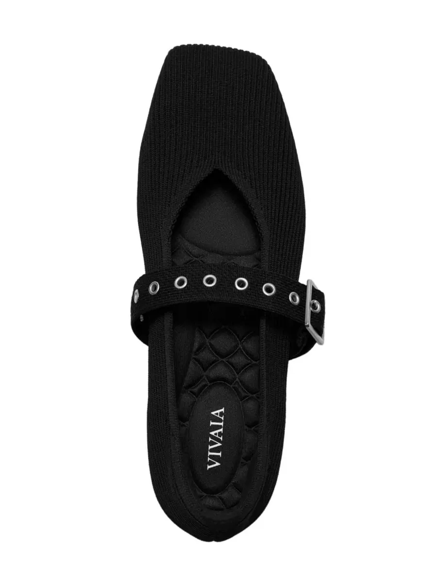 Туфли Myriel Square-Toe Margot Mary Jane 3.0 VIVAIA — изображение 4 из 5, черный