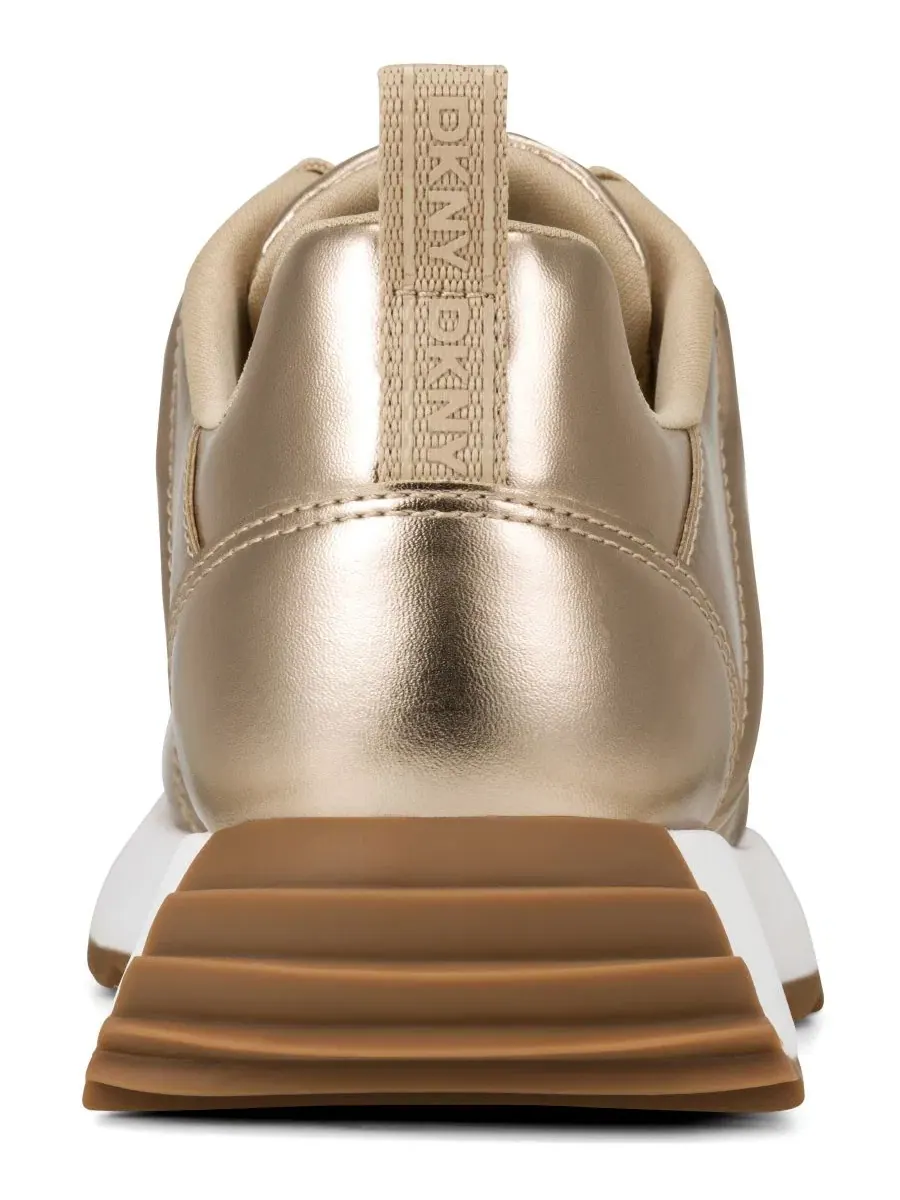 Кроссовки на шнуровке DKNY Nix Lace-Up Sneaker — изображение 3 из 5, шампань