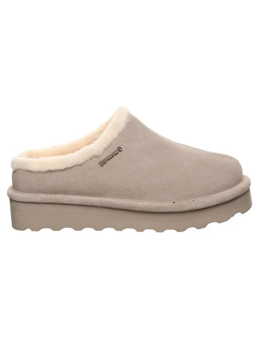 Женские мюли-сабо с платформой Izzy Platform Suede Slip-On Clogs BEARPAW — изображение 2 из 8, грибной