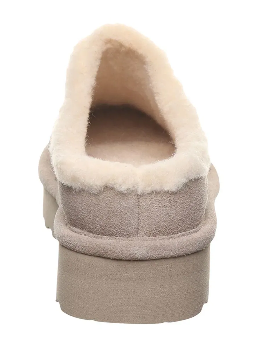 Женские мюли-сабо с платформой Izzy Platform Suede Slip-On Clogs BEARPAW — изображение 3 из 8, грибной