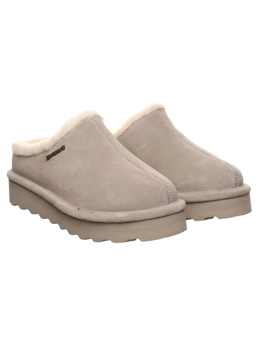 Женские мюли-сабо с платформой Izzy Platform Suede Slip-On Clogs BEARPAW — изображение 6 из 8, грибной