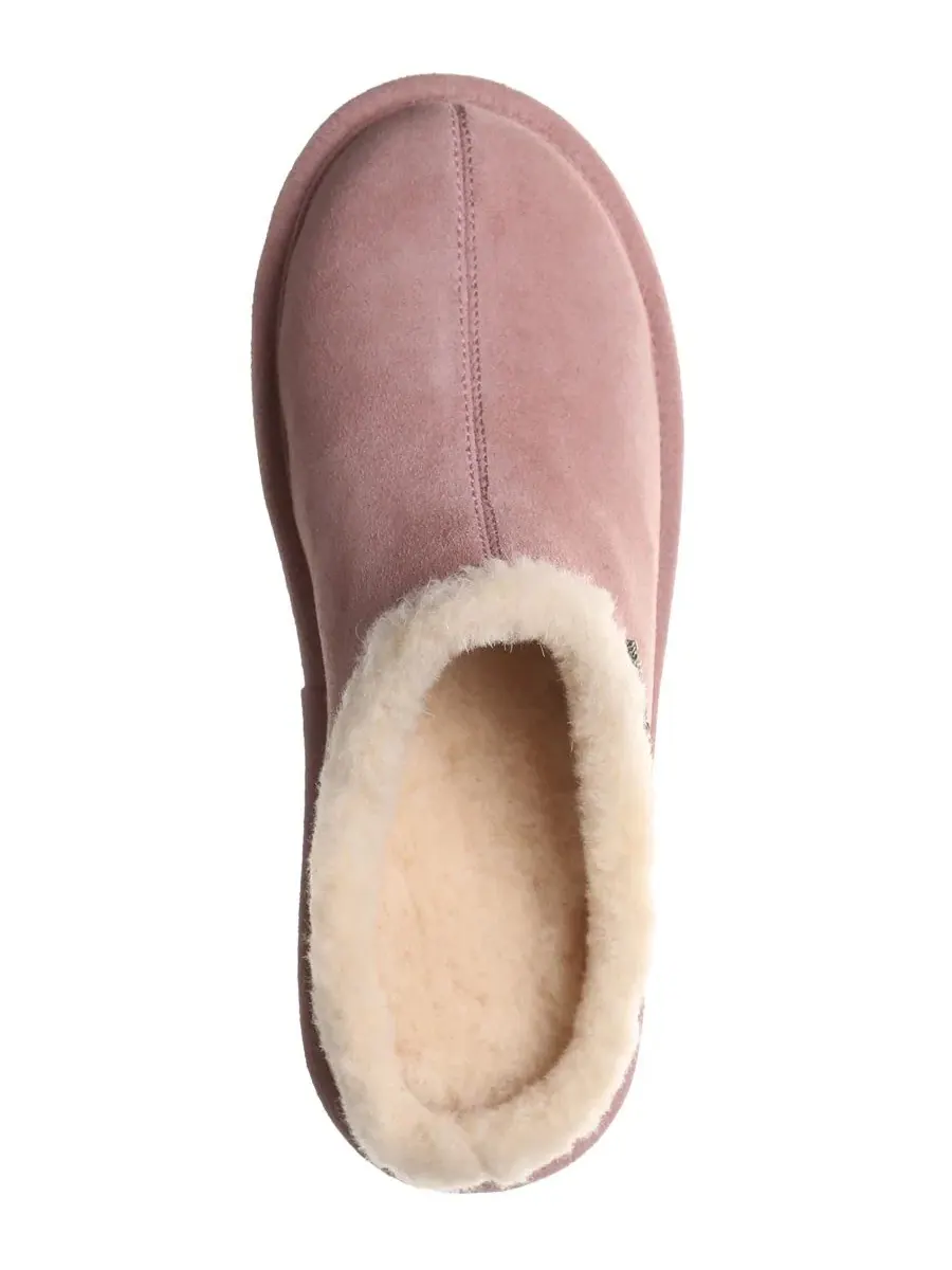 Женские мюли-клоги на платформе из замши Izzy Platform Suede Slip-On Clogs BEARPAW — изображение 4 из 8, розовый