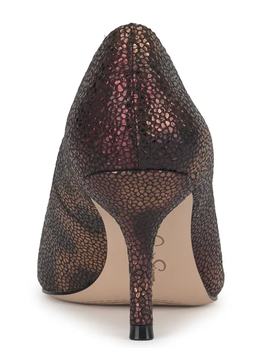 Туфли Voemi на каблуке Jessica Simpson, Bronze Metallic Speckled Snake — изображение 3 из 5