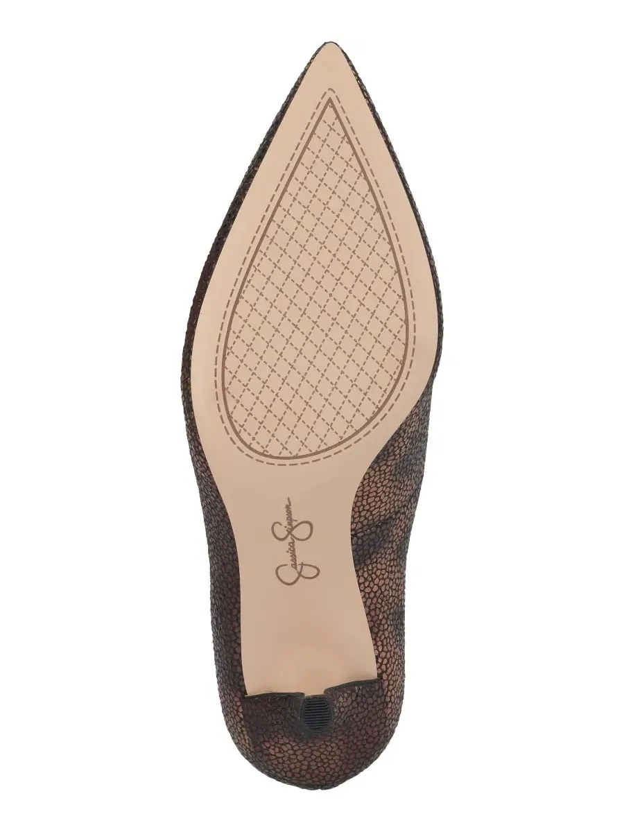 Туфли Voemi на каблуке Jessica Simpson, Bronze Metallic Speckled Snake — изображение 5 из 5