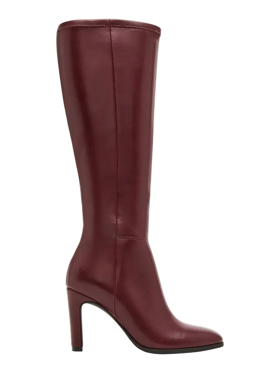 Ботинки женские с высоким голенищем Honeyy Madden Girl, Merlot Smooth — изображение 2 из 7