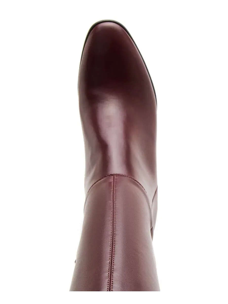 Ботинки женские с высоким голенищем Honeyy Madden Girl, Merlot Smooth — изображение 4 из 7
