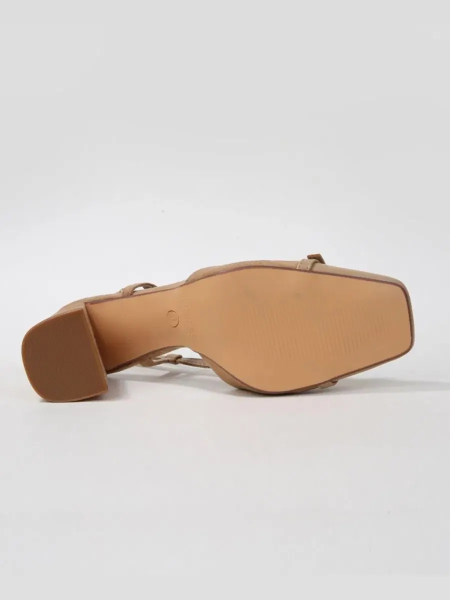 Туфли-слингбэки с мысом-кап и пряжкой Geena Toe Cap Slingback BERNESS — изображение 5 из 5, бежевый