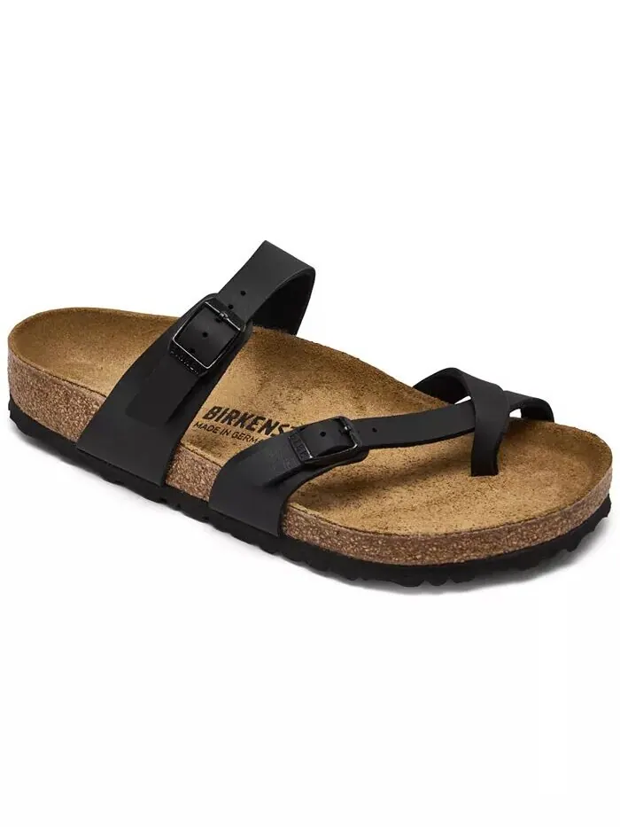 Женские повседневные сандалии Mayari Birko-Flor от Finish Line Birkenstock — изображение 1 из 6, черный