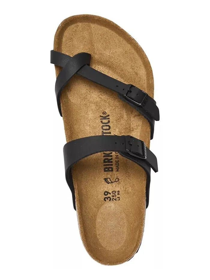 Женские повседневные сандалии Mayari Birko-Flor от Finish Line Birkenstock — изображение 4 из 6, черный