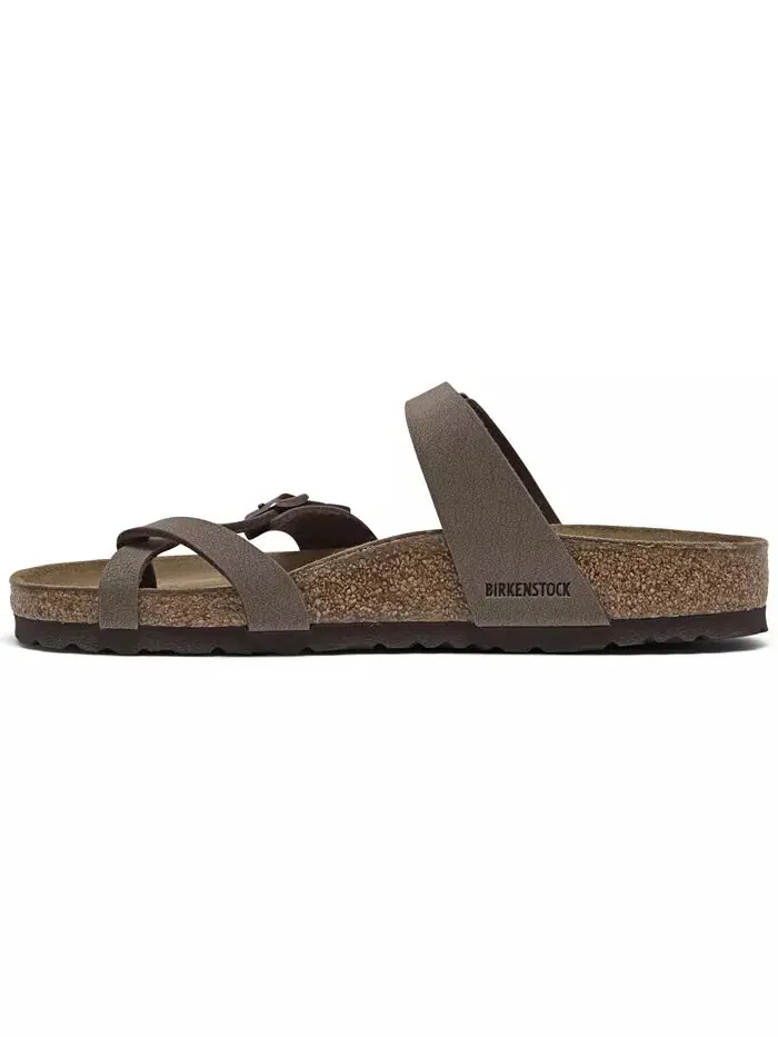 Женские повседневные сандалии Mayari Birko-Flor от Finish Line Birkenstock — изображение 3 из 6, коричневый