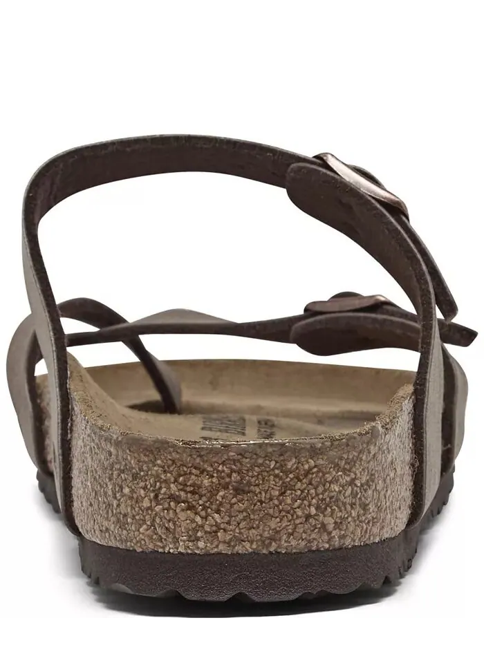 Женские повседневные сандалии Mayari Birko-Flor от Finish Line Birkenstock — изображение 4 из 6, коричневый