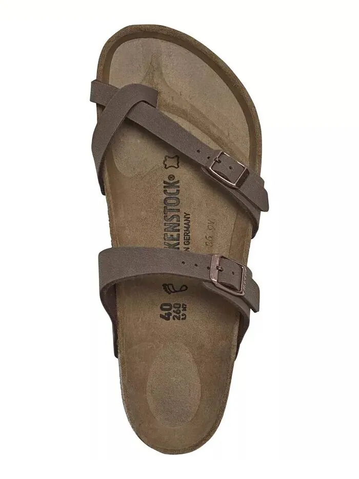 Женские повседневные сандалии Mayari Birko-Flor от Finish Line Birkenstock — изображение 5 из 6, коричневый