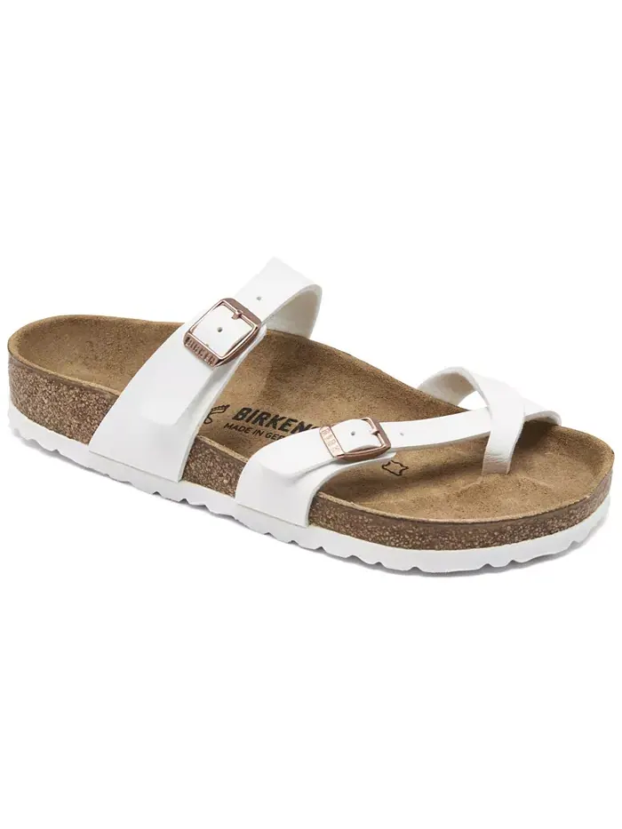 Женские повседневные сандалии Mayari Birko-Flor от Finish Line Birkenstock — изображение 1 из 6, белый