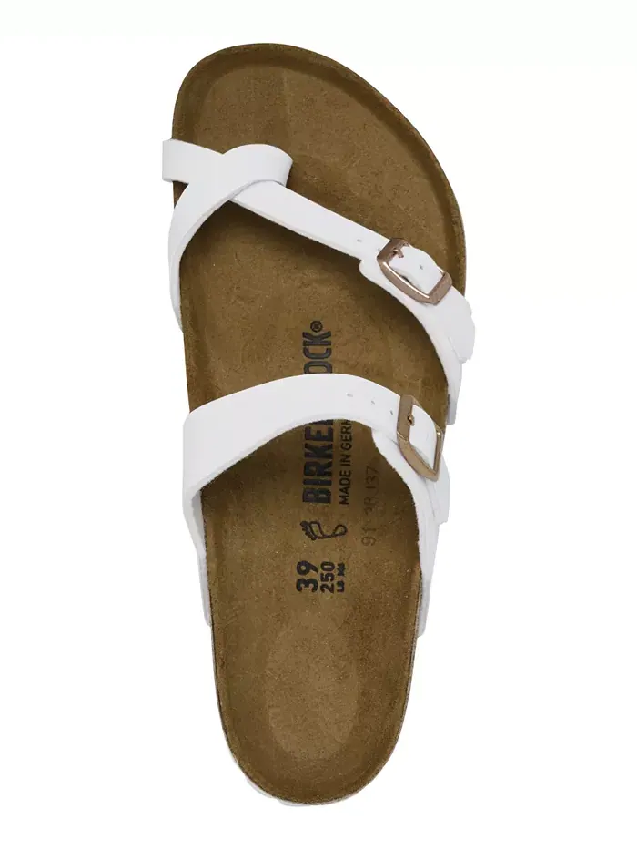 Женские повседневные сандалии Mayari Birko-Flor от Finish Line Birkenstock — изображение 5 из 6, белый