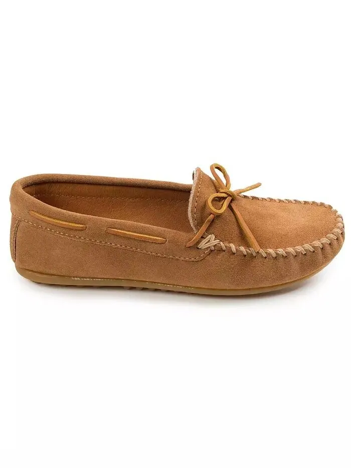Мужские замшевые классические мокасины Minnetonka — изображение 3 из 6, тауп