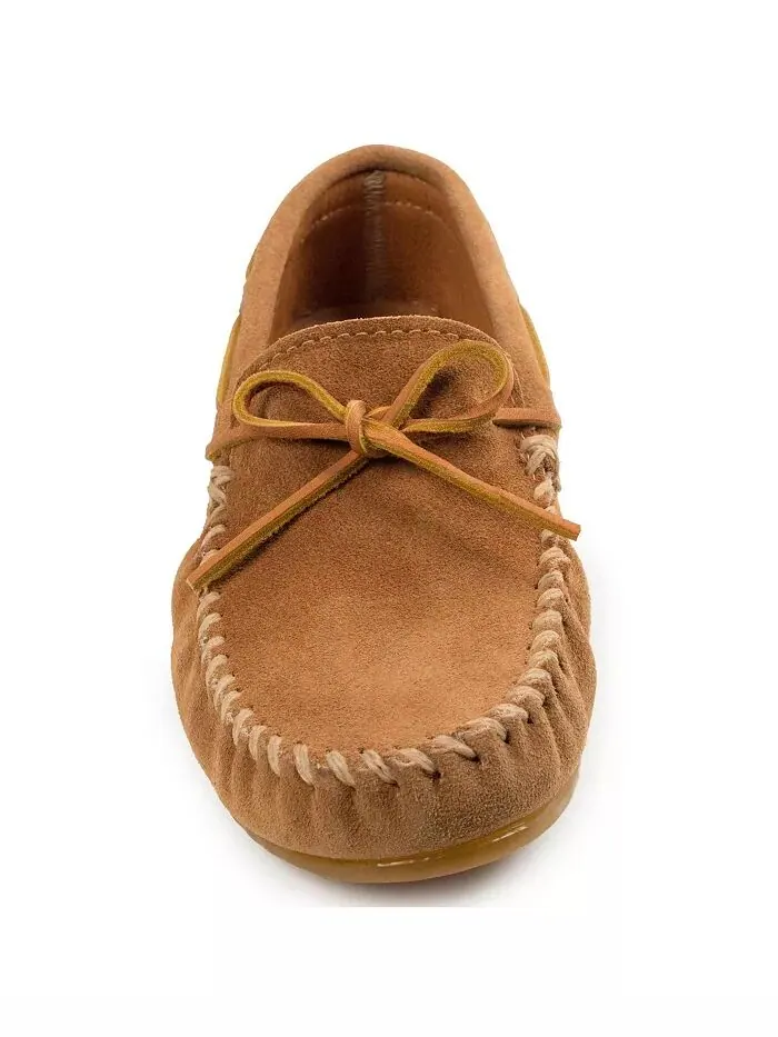 Мужские замшевые классические мокасины Minnetonka — изображение 6 из 6, тауп