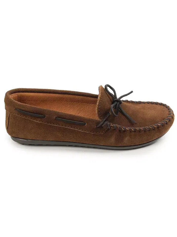 Мужские замшевые классические мокасины Moc Loafers Minnetonka — изображение 5 из 6, коричневый
