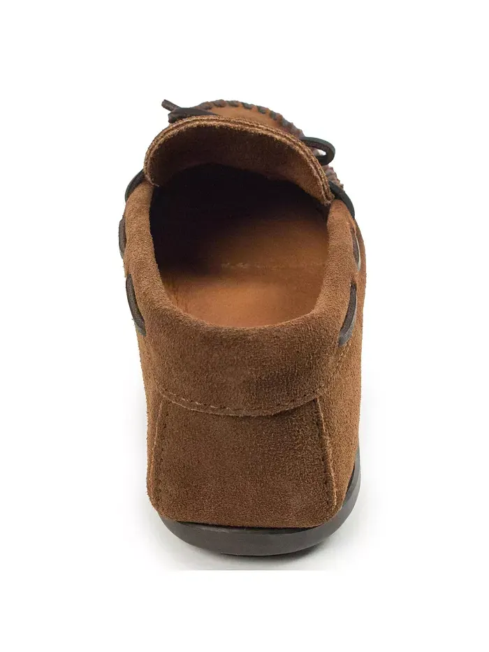 Мужские замшевые классические мокасины Moc Loafers Minnetonka — изображение 6 из 6, коричневый