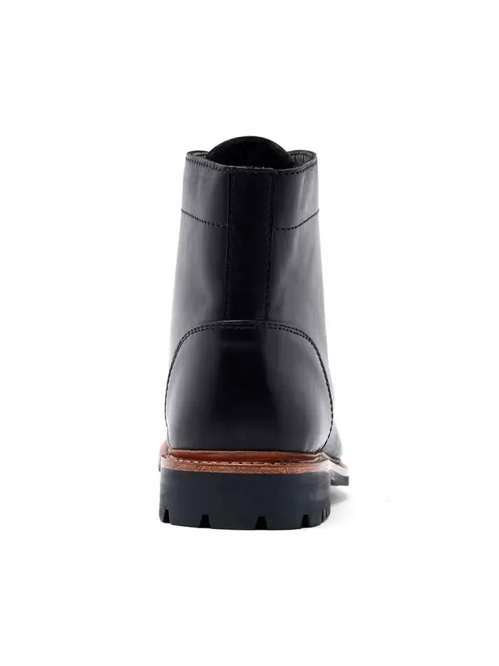 Мужские прочные ботинки Ranveer Cap-Toe Rugged 6 дюймов со шнуровкой Anthony Veer — изображение 3 из 5, черный