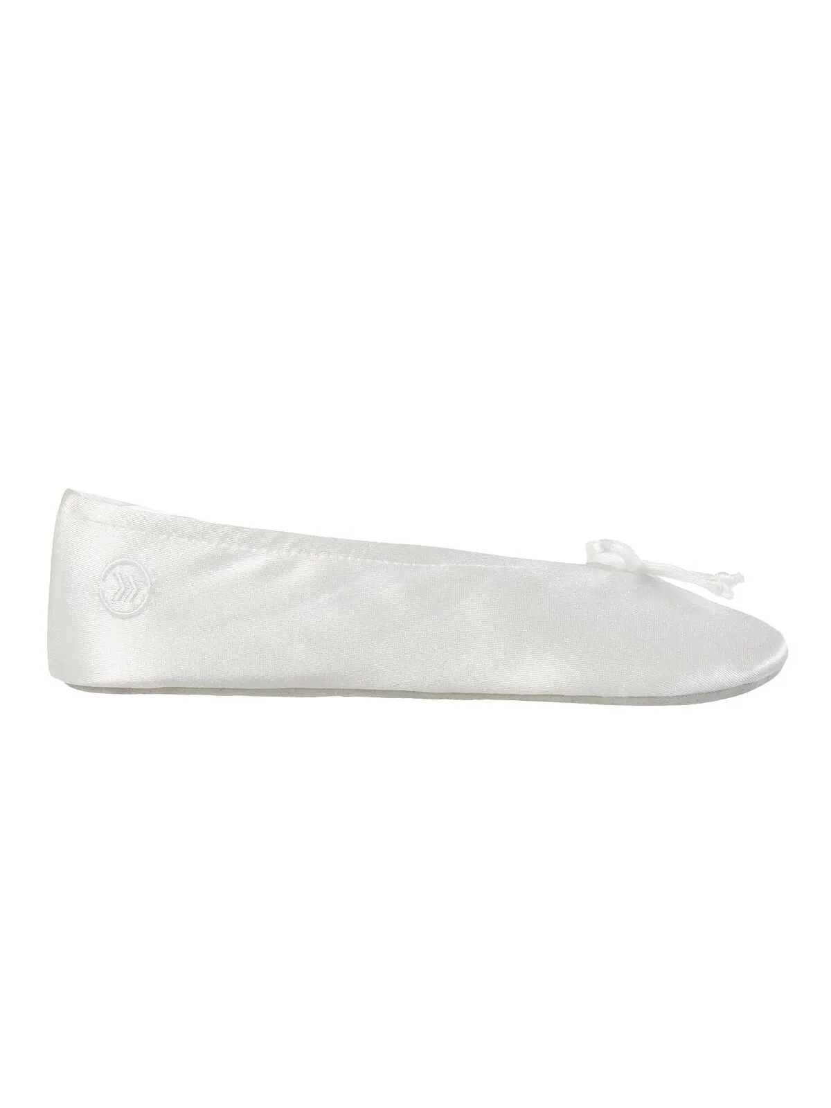 Женские атласные балетки с атласным бантом Isotoner Signature — 38