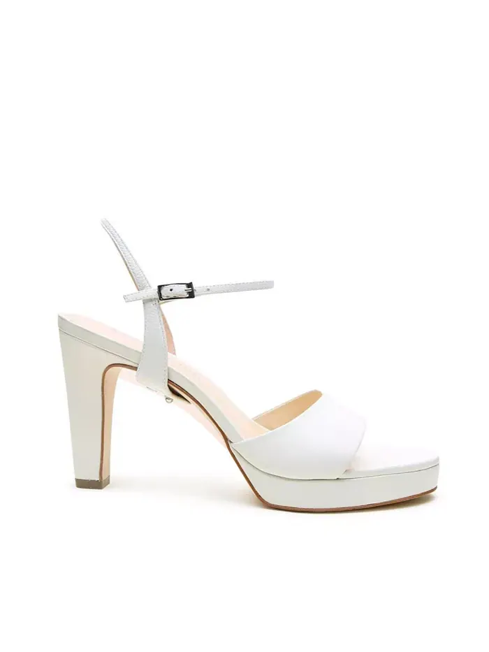 Сандалии Women's Amal Customizable Bridal Platform Alterre — белый