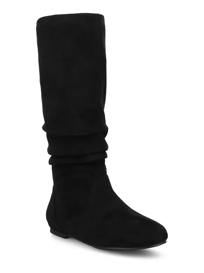 Женские сапоги Jayne Extra Wide Calf Slochy до колена Journee Collection — изображение 1 из 5, черный