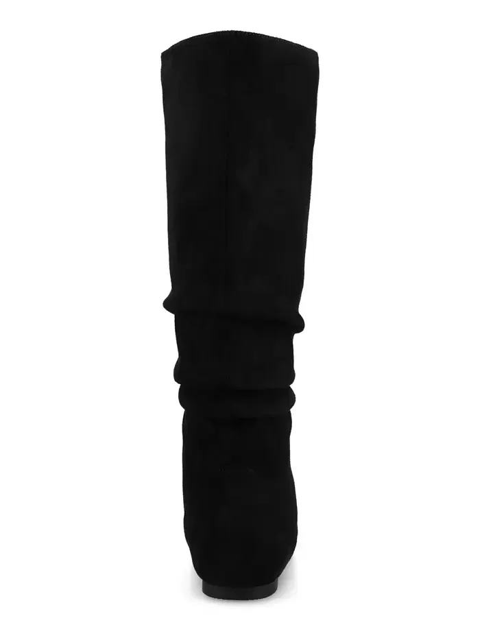 Женские сапоги Jayne Extra Wide Calf Slochy до колена Journee Collection — изображение 3 из 5, черный