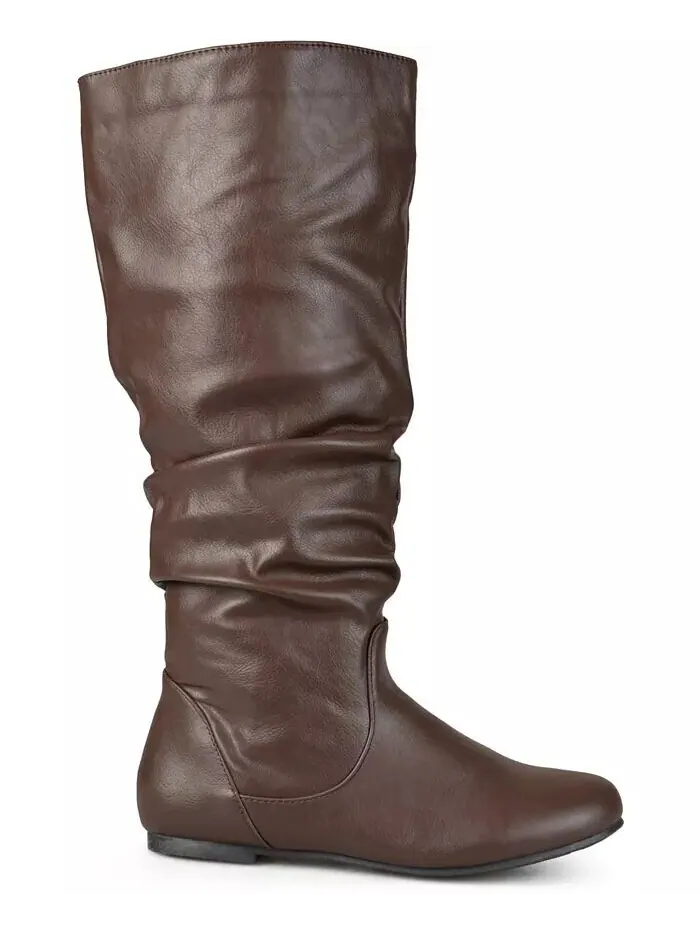 Женские сапоги Jayne Extra Wide Calf Slochy выше колена Journee Collection — изображение 2 из 10, коричневый