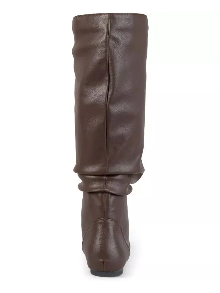 Женские сапоги Jayne Extra Wide Calf Slochy выше колена Journee Collection — изображение 3 из 10, коричневый