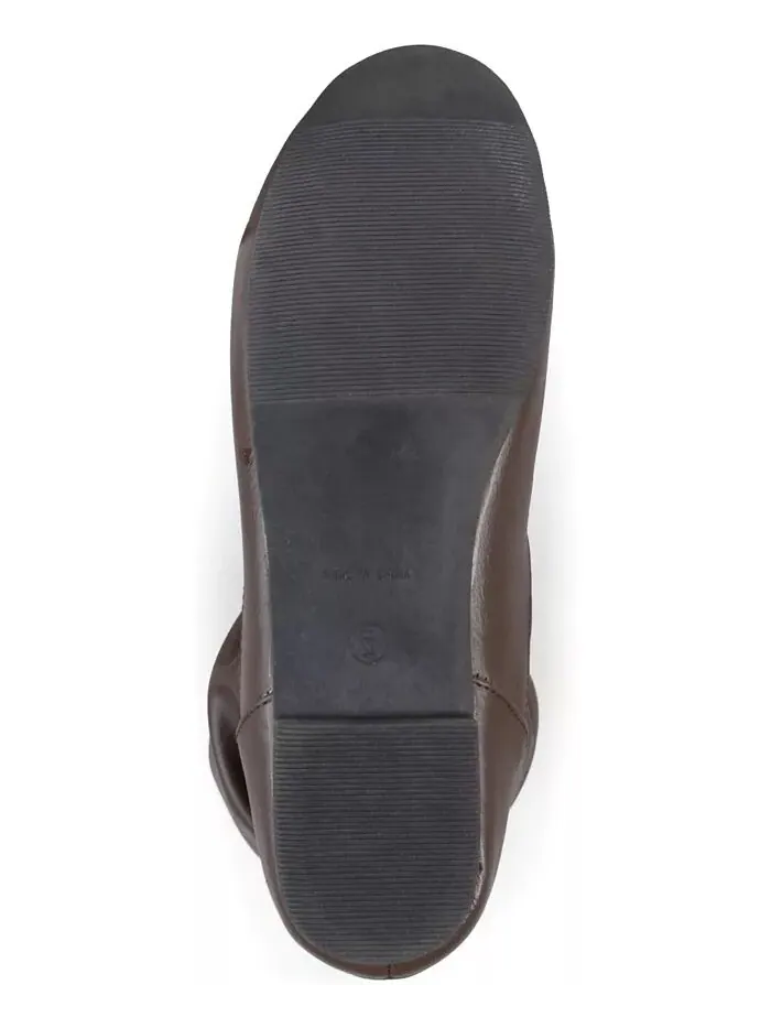 Женские сапоги Jayne Extra Wide Calf Slochy выше колена Journee Collection — изображение 5 из 10, коричневый