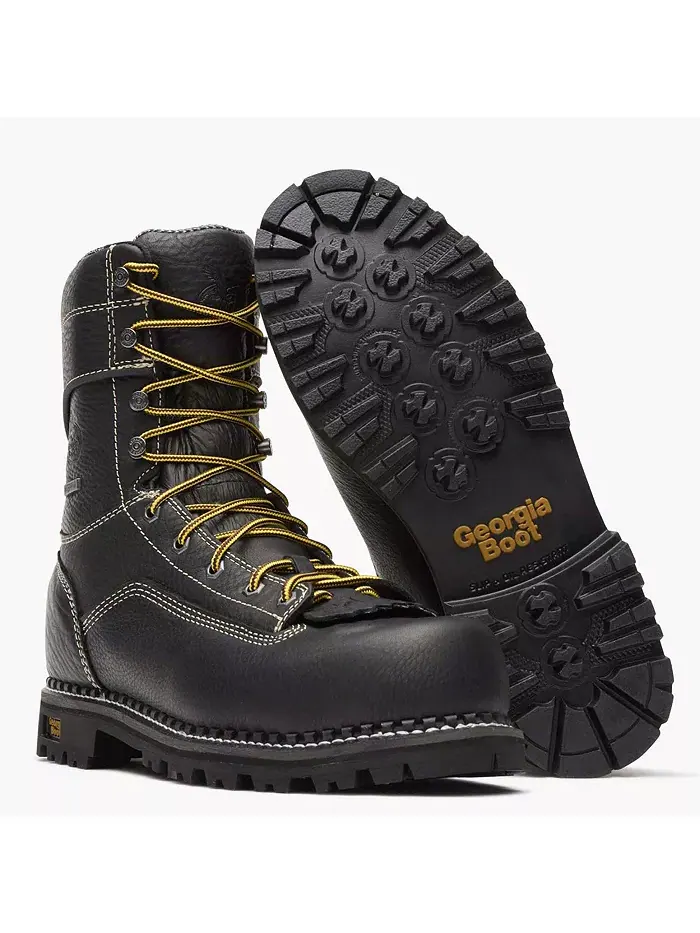 Мужские рабочие ботинки AMP LT Logger с композитным носком и водонепроницаемостью GEORGIA BOOT — изображение 2 из 7