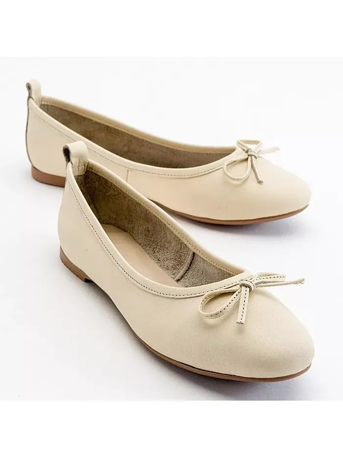 Балетки Florence из кожи Forever & Always Shoes — изображение 1 из 1, коньячный коричневый