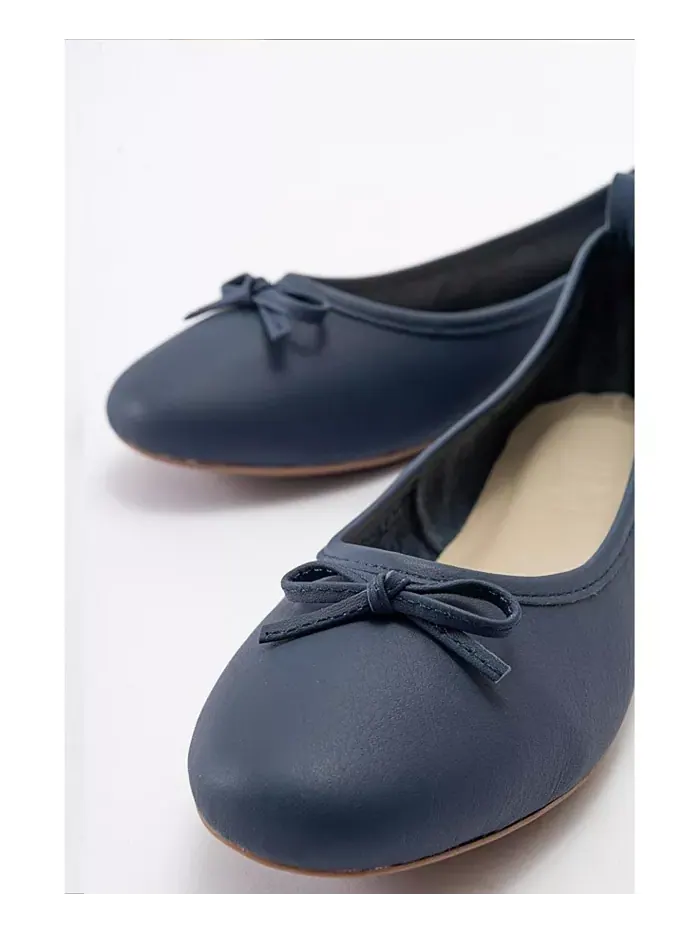 Балетки Florence из кожи Forever & Always Shoes — изображение 3 из 6, темно-синий синий
