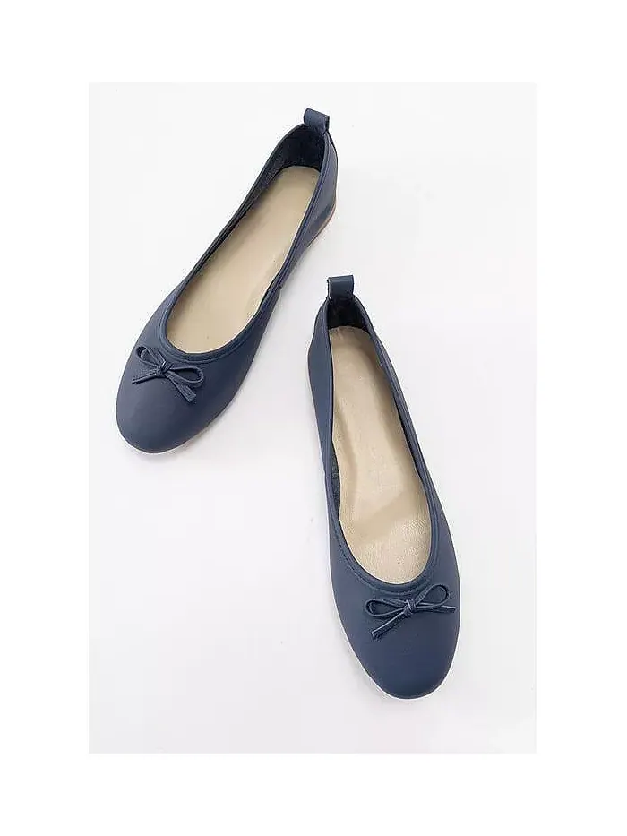 Балетки Florence из кожи Forever & Always Shoes — изображение 4 из 6, темно-синий синий