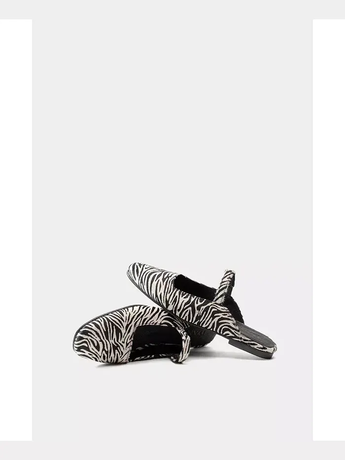 Кожаные балетки Mara Zebra от Dante Dante — изображение 3 из 7, мульти