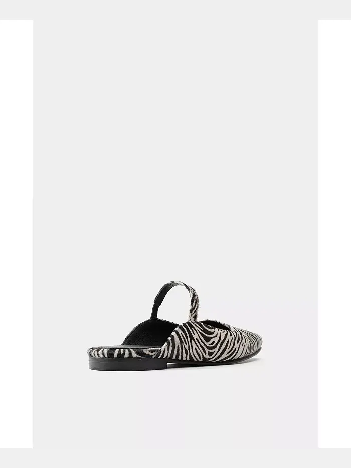 Кожаные балетки Mara Zebra от Dante Dante — изображение 4 из 7, мульти