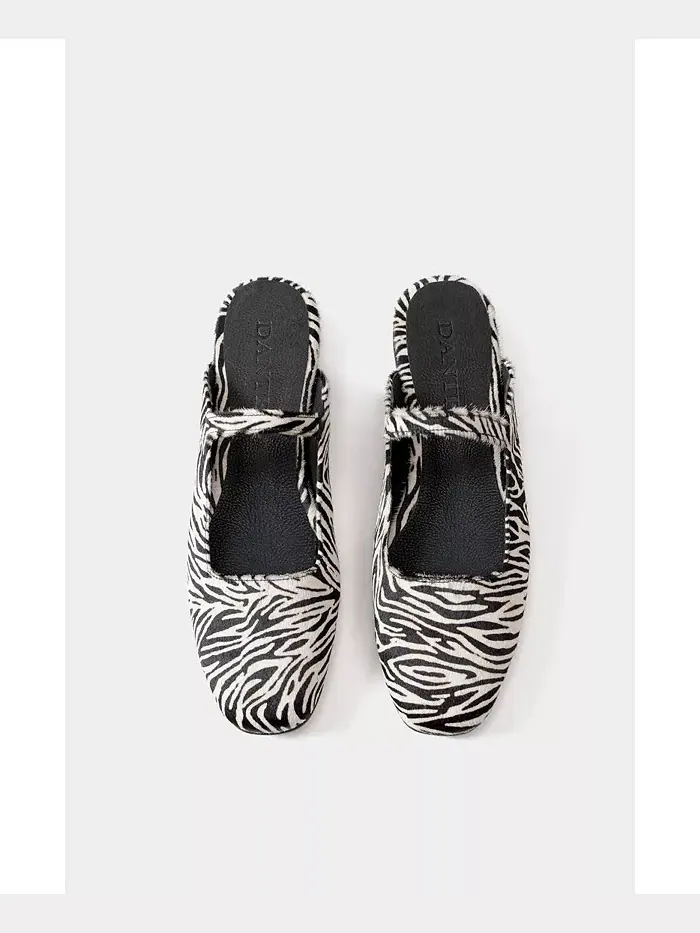 Кожаные балетки Mara Zebra от Dante Dante — изображение 6 из 7, мульти