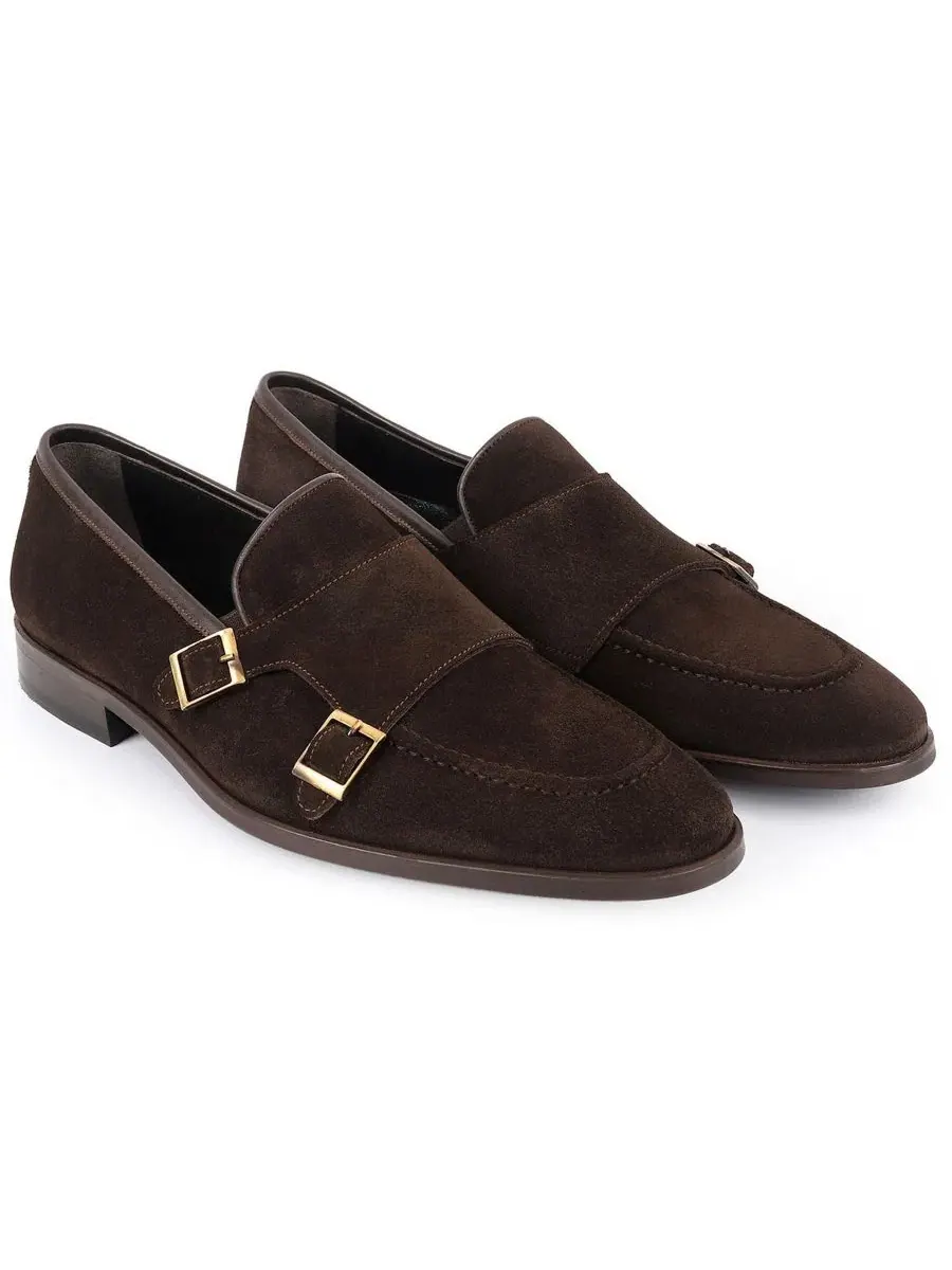 Мужские лоферы Elmaton Double Monk Vellapais — изображение 6 из 6, коричневый