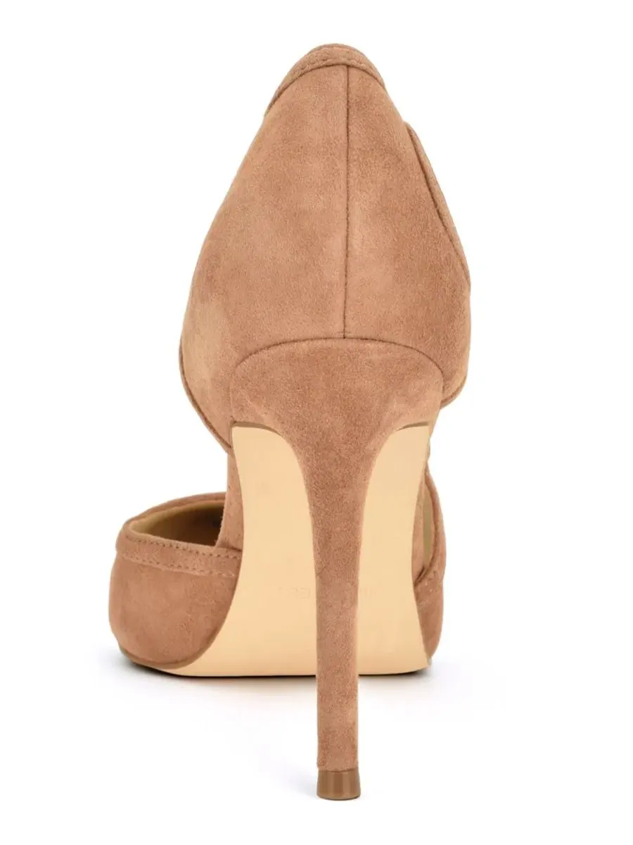 Туфли-лодочки Famila Bow D'Orsay из замши Nine West — изображение 3 из 5, натуральный