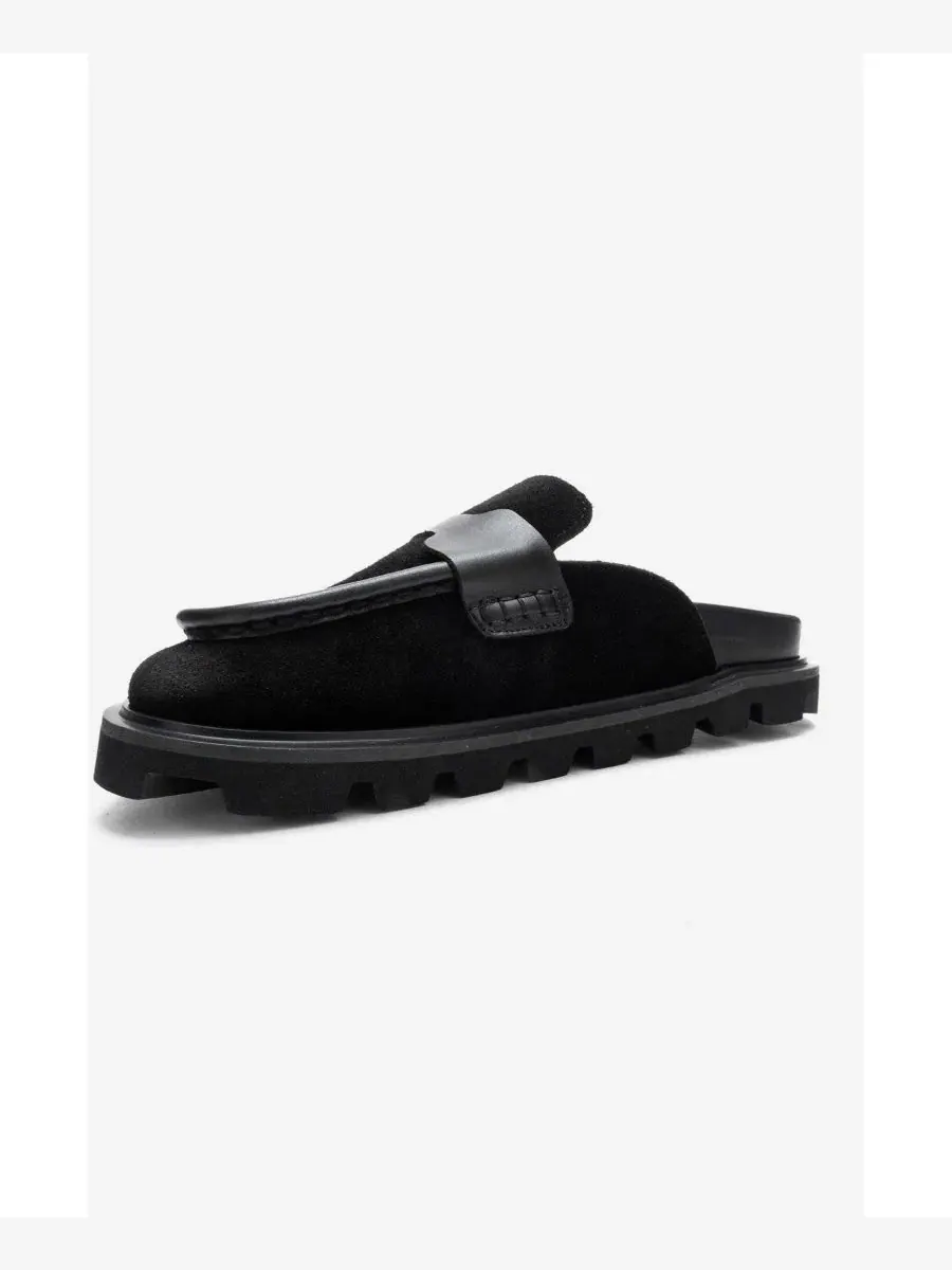Мюли из замши с круглым носком Vela Forever & Always Shoes — изображение 3 из 5, черный
